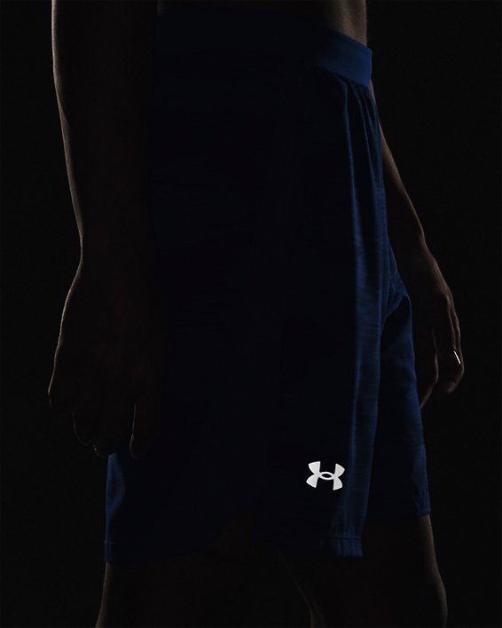 Pantalón corto de 18 cm con estampado UA Launch para hombre, Blue, pdpMainDesktop image number 3